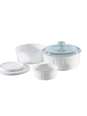 CorningWare French White 6 piece Bakeware Set