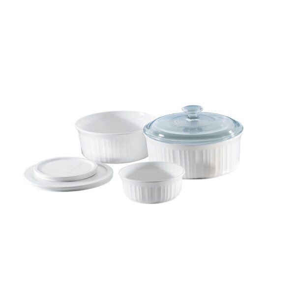 CorningWare French White 6 piece Bakeware Set
