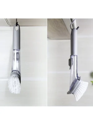 Automatic Soap Dispensing Kitchen Dish Brush Refill Liquid Removable Wash Head