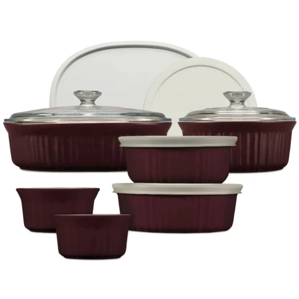 CorningWare French Colors 12 piece Oval Bakeware Set