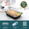 WGCC Meal Prep Containers 50 Pack Extrathick Food Storage Containers