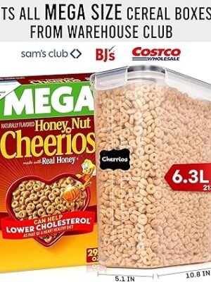 Shazo 2 Pack  EXTRA Large Airtight Food Storage