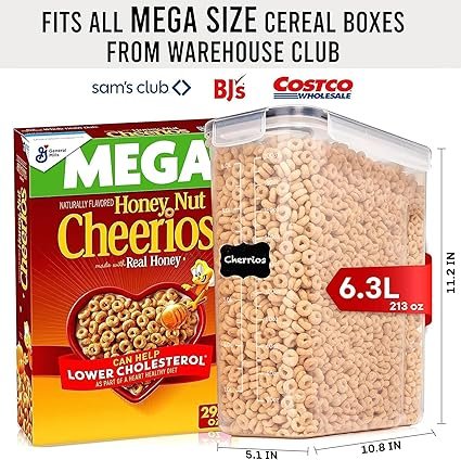 Shazo 2 Pack  EXTRA Large Airtight Food Storage