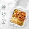 Freshware Compostable Clamshell Food Containers 50Pack
