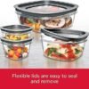 Rubbermaid 28Piece ClearGrey Food Storage Containers Premium Snap Bases and Various Size Lids